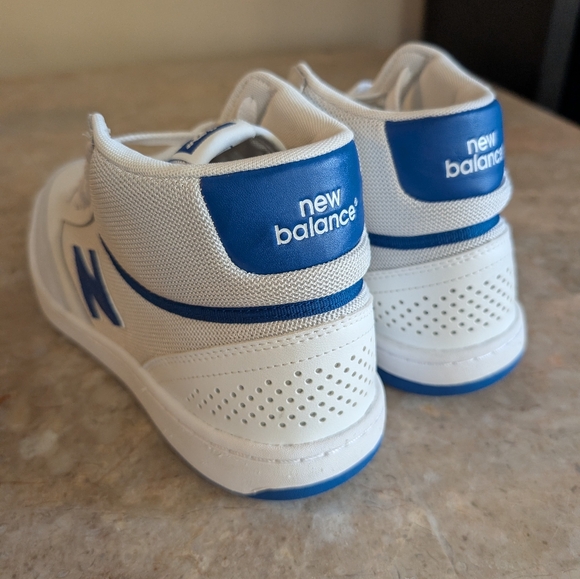 New Balance 440 Classic White-Blue High-Top Sneakers (2022) Men Size 10.5 No Box - Picture 5 of 14